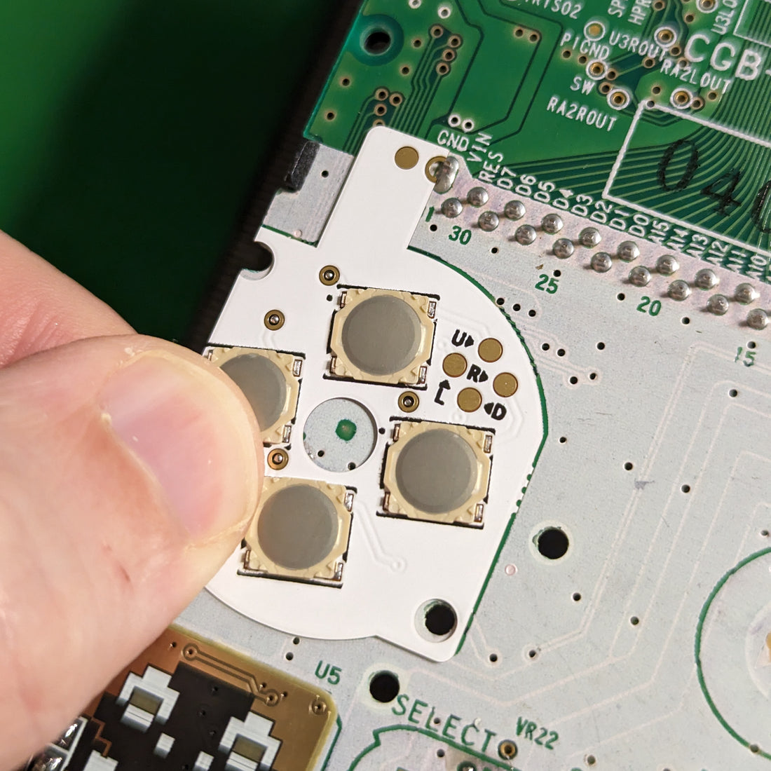 Game Boy Color Tactile Switch Mod